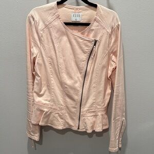 Elle Blush Leather Jacket for Women